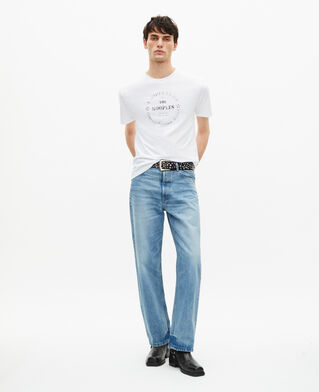 The Kooples HOMME WHITE t-shirt avec sérigraphie blanc