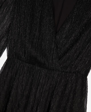The Kooples FEMME BLACK robe longue plissée noire