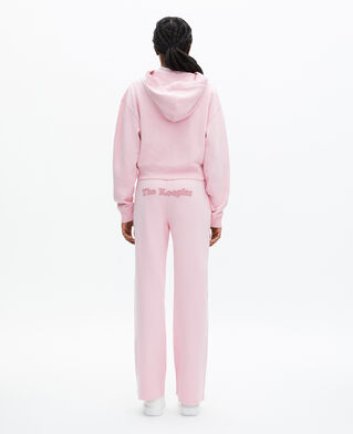 The Kooples WOMEN LILA zip-up sweatshirt with pink logo