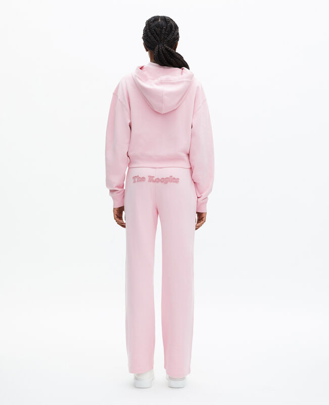 The Kooples FEMME LILA sweatshirt à zip avec logo rose