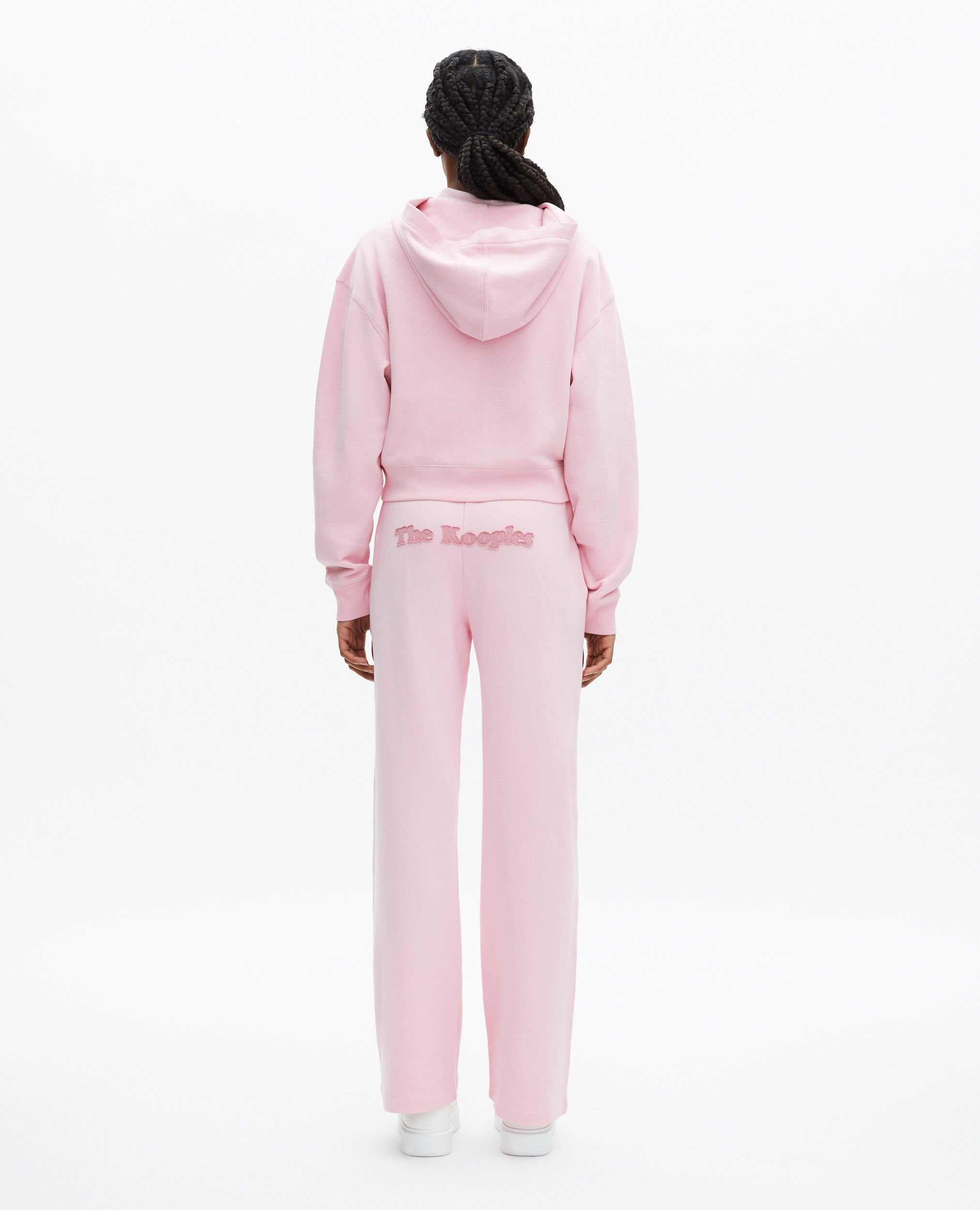 Sweatshirt à zip avec logo rose, LILA, hi-res image number null