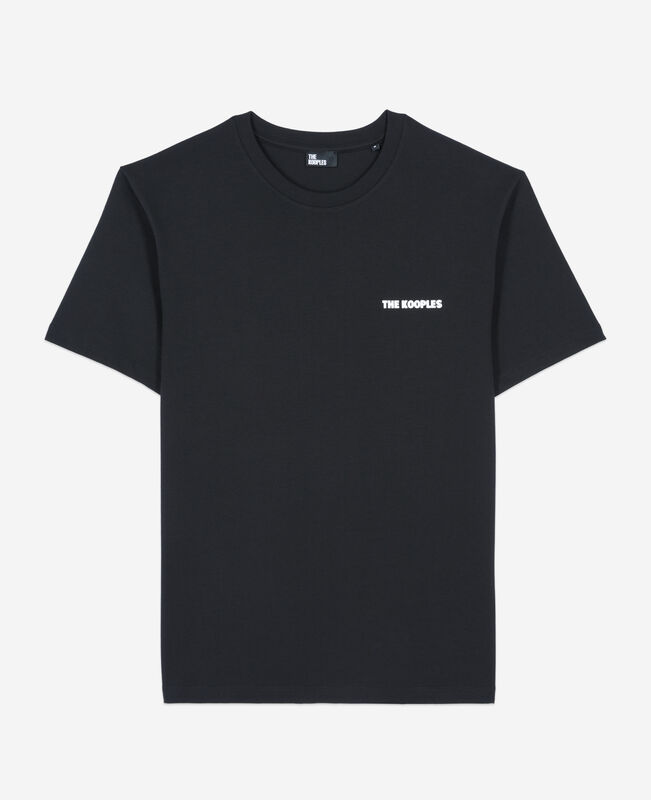 The Kooples HOMME BLACK t-shirt avec sérigraphie logo noir