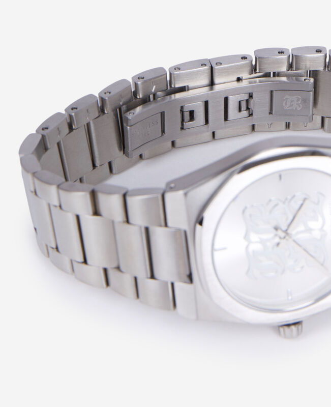The Kooples MIXTE SILVER montre monogramme argentée