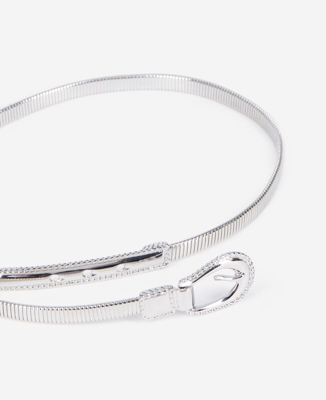 The Kooples FEMME SILVER ceinture fine en métallerie argentée