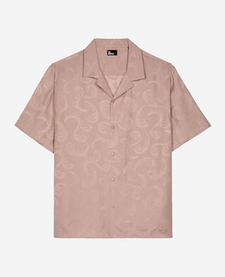 The Kooples HOMME LILA chemise manches courtes en jacquard rose