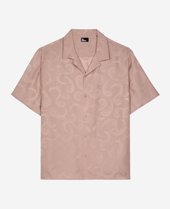 The Kooples HOMME LILA chemise manches courtes en jacquard rose