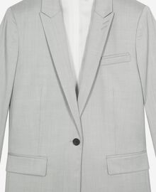 The Kooples FEMME BEIGE veste tailleur simple boutonnage grise