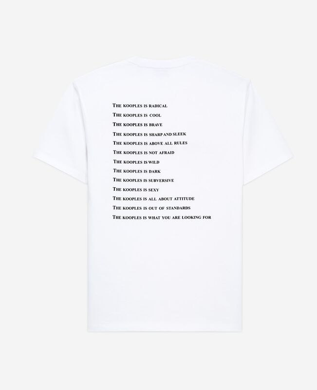 The Kooples HOMME WHITE t-shirt what is néon blanc