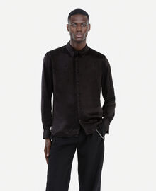 The Kooples HOMME BLACK chemise en jacquard imprimé musique noire