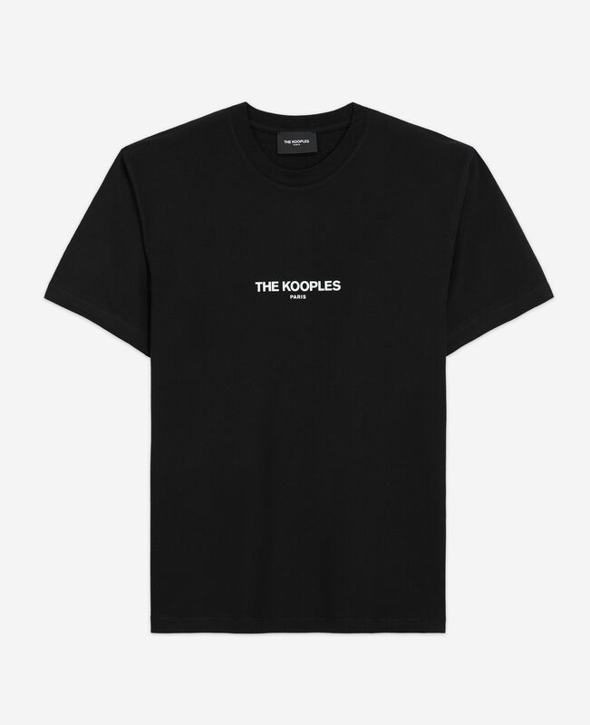 The Kooples HOMME BLACK t-shirt avec logo noir