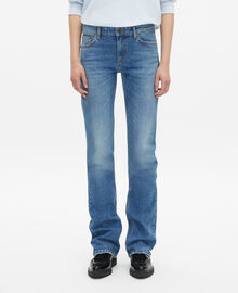 The Kooples FEMME BABY BLUE jean slim long bleu clair