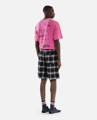 The Kooples MEN BLACK GREY WHITE black checked bermuda shorts