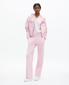 The Kooples FEMME LILA sweatshirt à zip avec logo rose