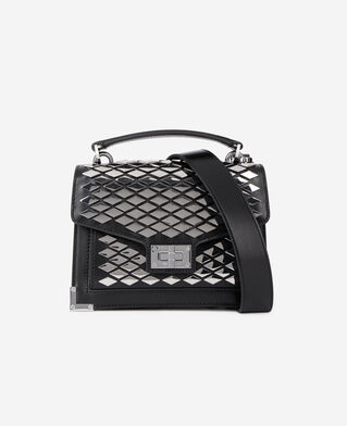 The Kooples DAMEN BLACK tasche emily small aus schwarzem leder mit nieten