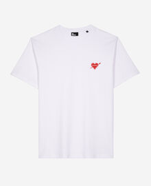 The Kooples HOMME WHITE t-shirt avec flocage cœur blanc