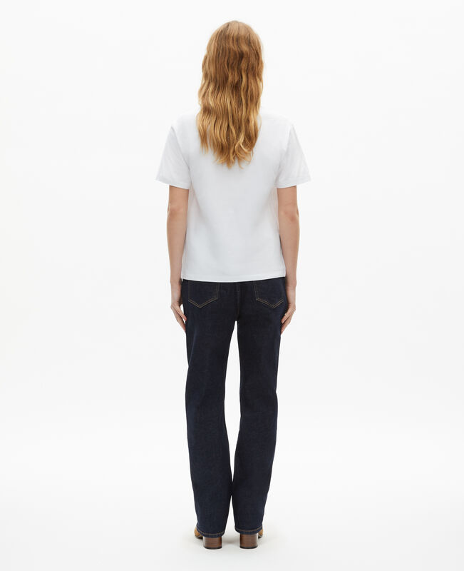 The Kooples FEMME WHITE t-shirt avec flocage cœur blanc