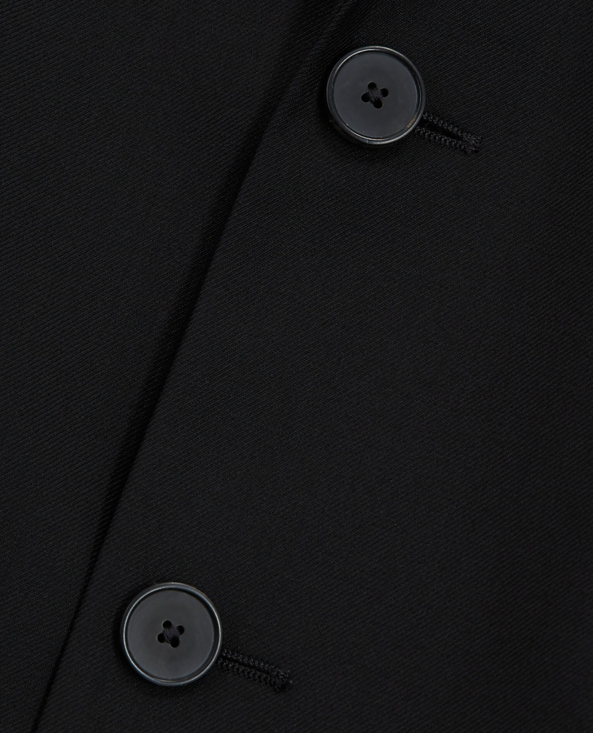 Veste de costume en laine noire coupe tailleur ajustée, BLACK, hi-res image number null