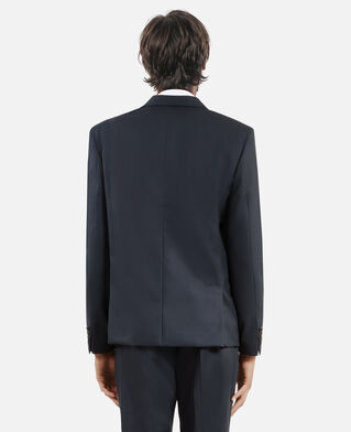 The Kooples MEN BLUE PETROL blue wool suit jacket