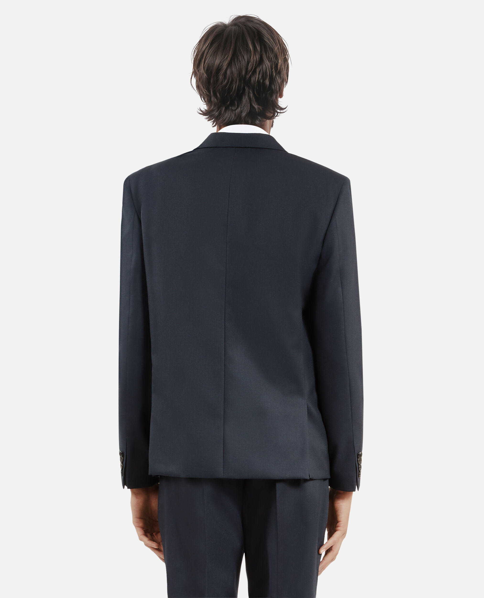 Veste de costume en laine doite bleue, BLUE PETROL, hi-res image number null