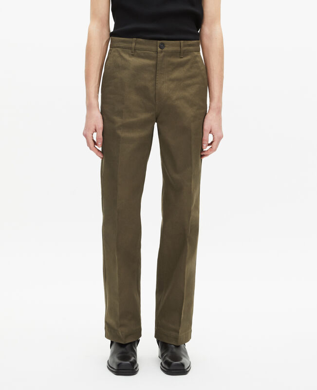 The Kooples HOMME KAKI pantalon droit kaki