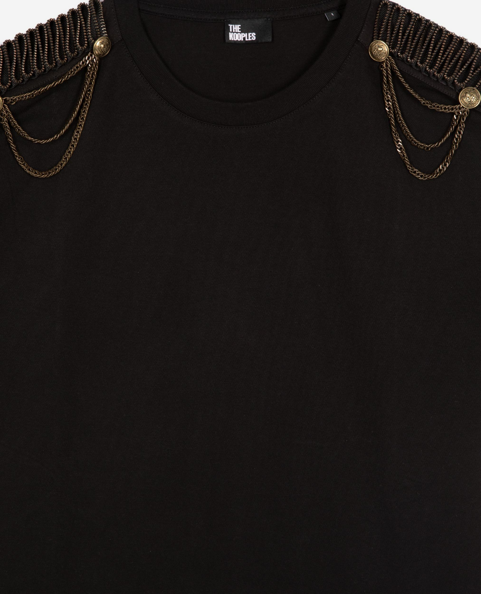 Robe courte avec chaînes noire, BLACK WASHED, hi-res image number null