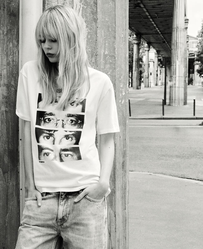 The Kooples MIXTE ECRU t-shirt mixte the doors x the kooples écru