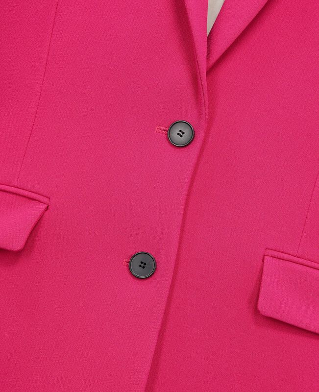 The Kooples FEMME PINK veste tailleur rose en crêpe