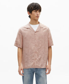 The Kooples HOMME LILA chemise manches courtes en jacquard rose