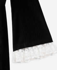The Kooples FEMME BLACK robe courte en velours noire