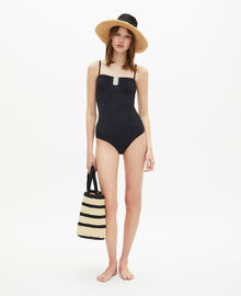 The Kooples FEMME BLACK maillot de bain the kooples x luz une pièce bustier noir