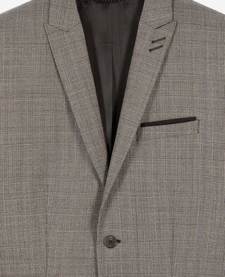 The Kooples HOMME BEIGE MELANGE veste de costume en laine prince de galles beige