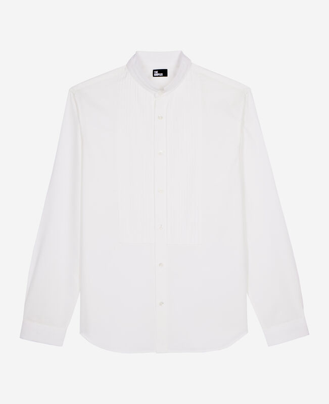 The Kooples HOMME WHITE chemise formelle col officier blanche
