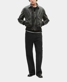 The Kooples HOMME DARK BROWN blouson en cuir marron