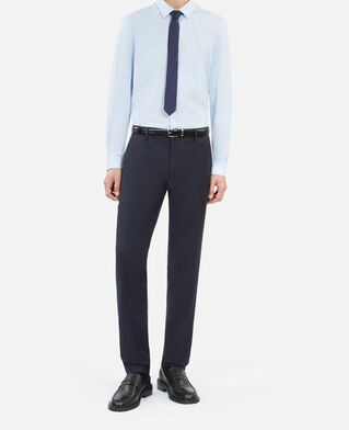 The Kooples HOMME NAVY cravate en soie bleu marine
