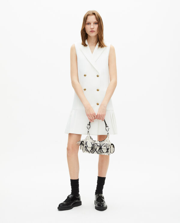 The Kooples FEMME WHITE robe tailleur courte écrue