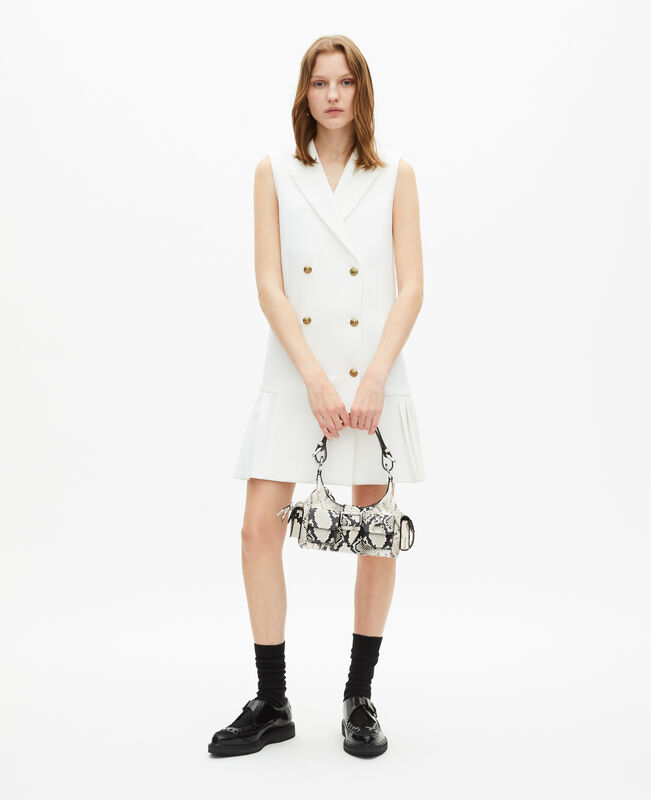 The Kooples FEMME WHITE robe tailleur courte écrue