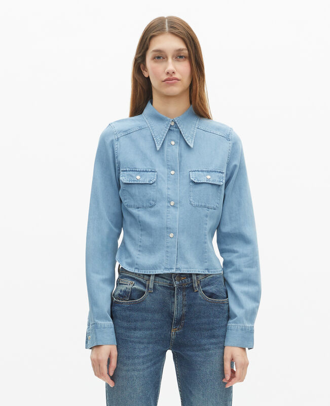The Kooples FEMME BABY BLUE chemise en denim