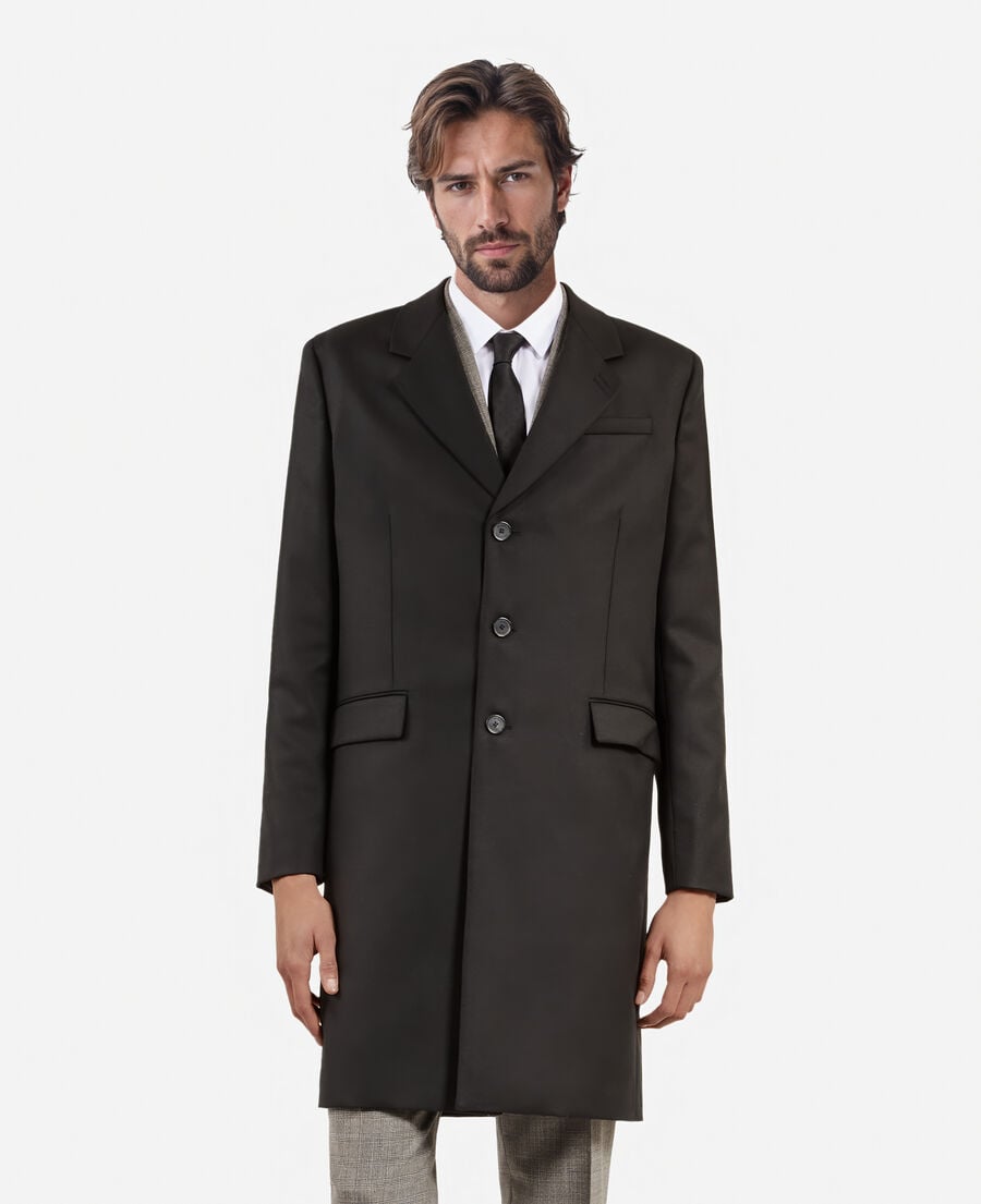 The Kooples MEN BLACK black wool coat
