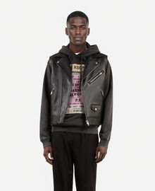 The Kooples HOMME BLACK blouson sans manches en cuir noir