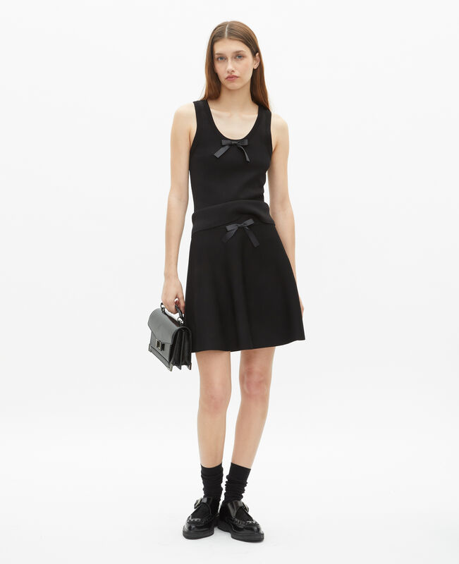 The Kooples FEMME BLACK top en maille noir