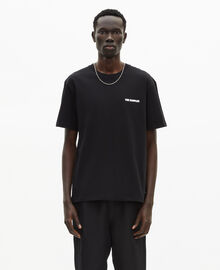 The Kooples HOMME BLACK t-shirt avec sérigraphie logo noir