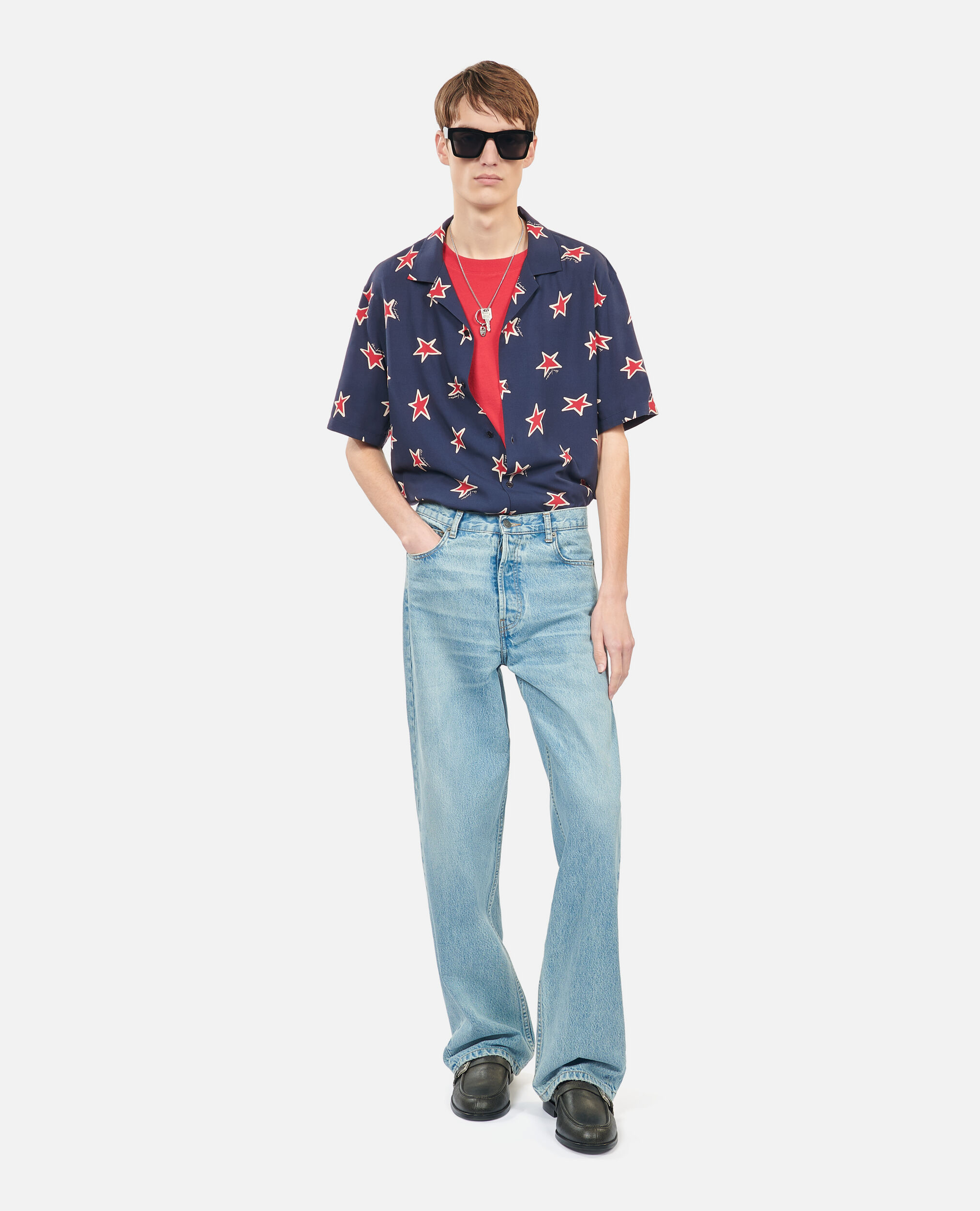 Jean droit bleu, BLUE/GREEN, hi-res image number null
