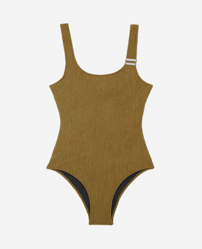 The Kooples FEMME KAKI maillot de bain the kooples x luz une pièce bretelles kaki