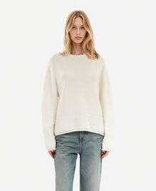 The Kooples FEMME ECRU pull en laine et mohair écru