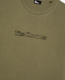 The Kooples HOMME KAKI t-shirt avec logo effet vintage kaki