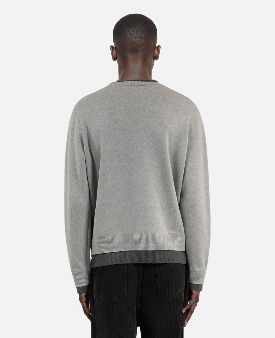 The Kooples HOMME MIDDLE GREY / ANTHRACITE pull gris