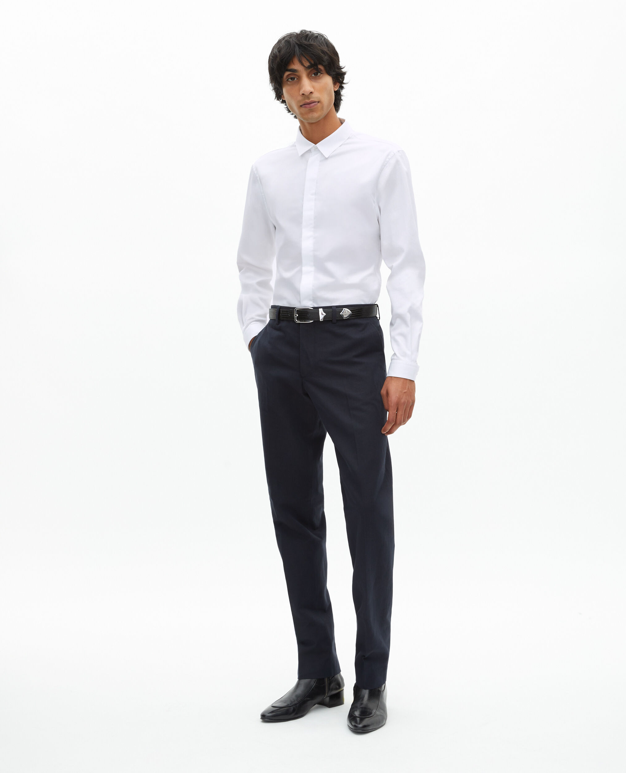 Chemise formelle blanche, WHITE, hi-res image number null