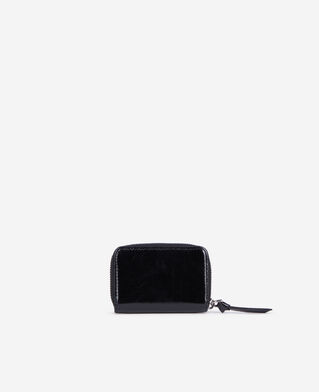 The Kooples DAMEN BLACK amelia geldbörse aus schwarzem leder