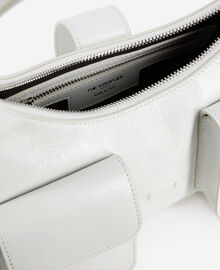 The Kooples FEMME WHITE sac amelia en cuir craquelé blanc