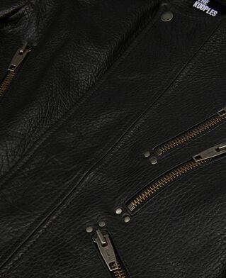 The Kooples WOMEN BLACK black leather jacket